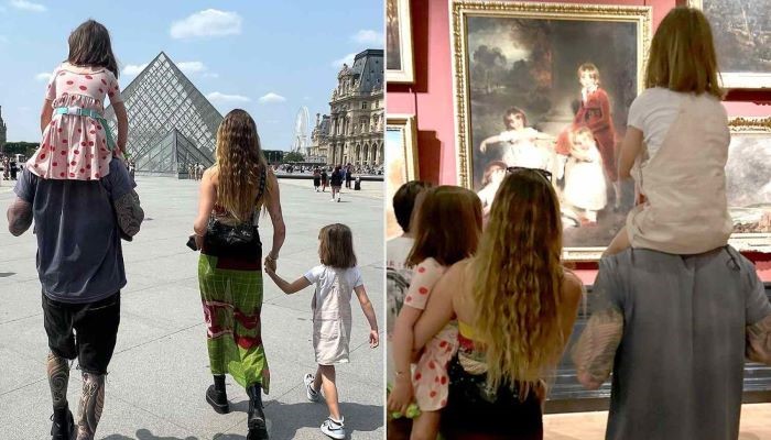 Adam Levine and Behati Prinsloo unveil their babys Parisian experience