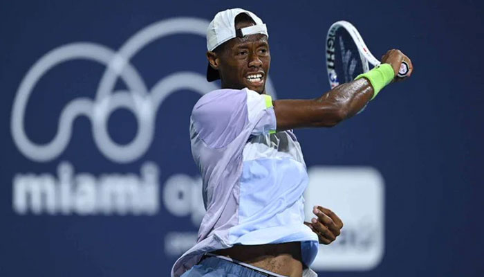 Christopher Eubanks powers Into Mallorca Open final. Twitter/Tennis_Section
