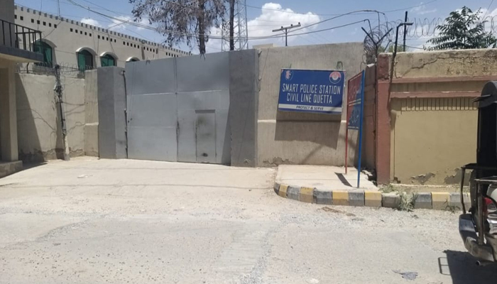 The picture shows Smart Police Station Civil Lines Quetta. — Provided by reporter