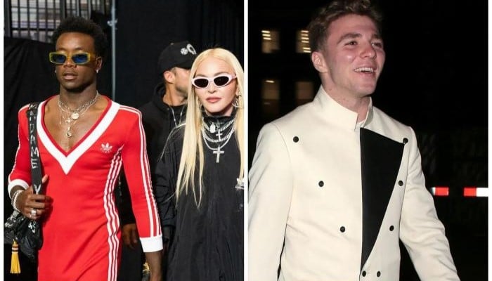 Rocco Ritchie and David Banda photographed leaving Madonna's NYC home