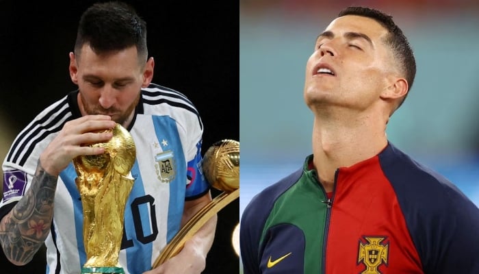 Football players Lionel Messi (left) and Cristiano Ronaldo. — Reuters/File