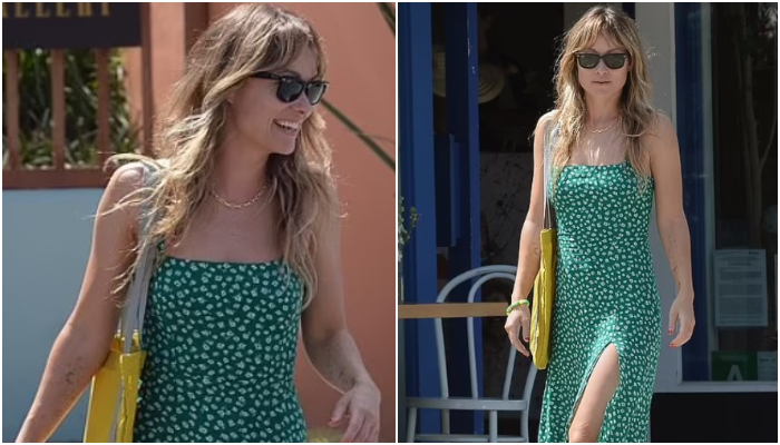 Olivia Wilde wears chic floral dress with thigh-high slit for L.A. outing