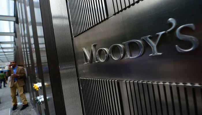 Signage is seen outside Moodys Corporation headquarters in Manhattan, New York, US in this undated picture. — AFP/File