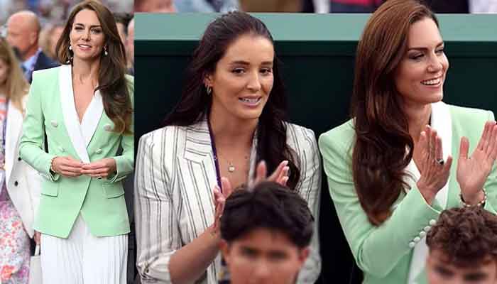 Kate Middleton drops jaws as she arrives at rainy Wimbledon with umbrella