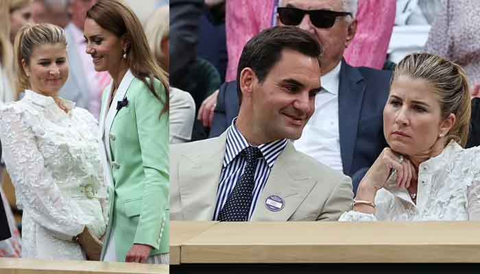 Kate Middleton steals Roger Federers wifes smile at Wimbledon