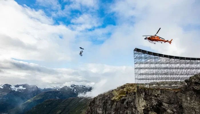 Tom Cruise performs motorbike stunt in highly anticipated Mission: Impossible – Dead Reckoning Part One
