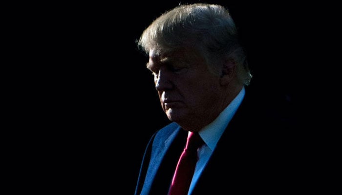 Former President Donald Trump alleged Biden of connection to White House cocaine ciscovery. AFP/File