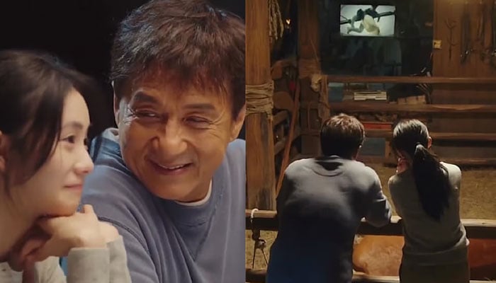 The scene is from a Jackie Chan film Ride On released in 2023