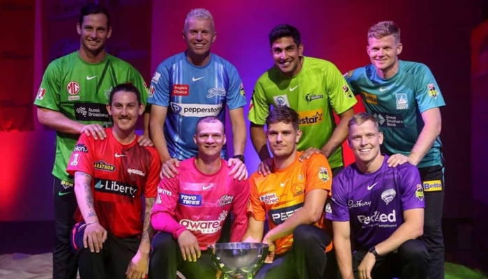 Captains of the BBL franchises seen in this undated photo. — Cricket Australia/File