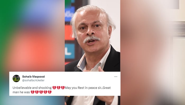 Alamgir Khan Tareen's photo and a Twitter reaction to it are attached. - PCB/Twitter