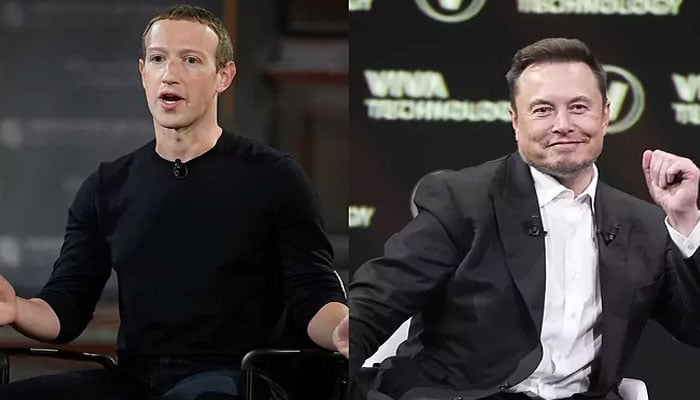 Meta CEO Mark Zuckerberg (Left) and Twitter owner Elon Musk. marca.com