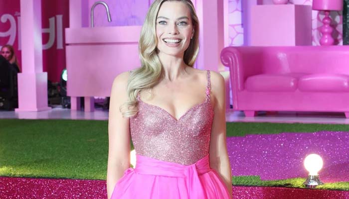 The premiere comes after it was revealed that Margot Robbie felt self-conscious while filming for Barbie