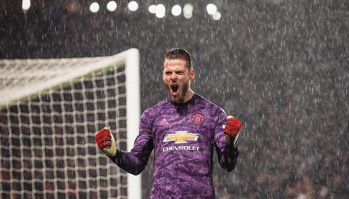 Spanish goalkeeper David de Gea. - Twitter/@D_DeGea/file