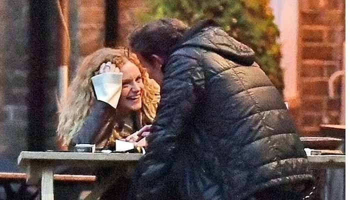 Matt Smith, 40, gets close to Emma Laird, 24