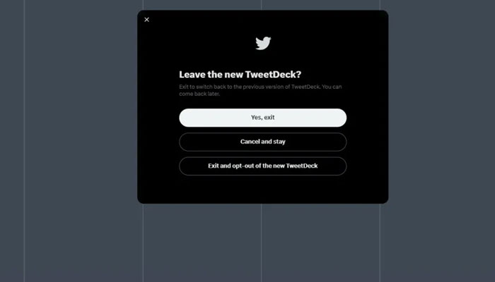 Picture shows screenshot of TweetDeck. — Engadget