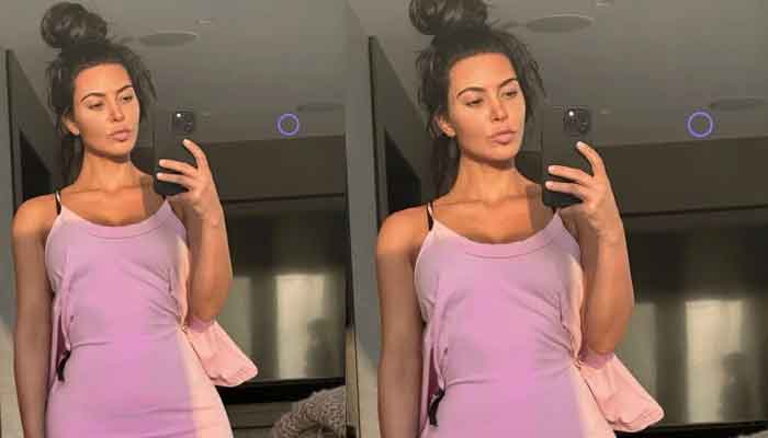 Kim Kardashian freaks out noticing mysterious shadow in background of her selfie