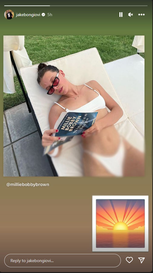 Millie Bobby Brown receives sweet shoutout from fiancé Jake Bongiovi