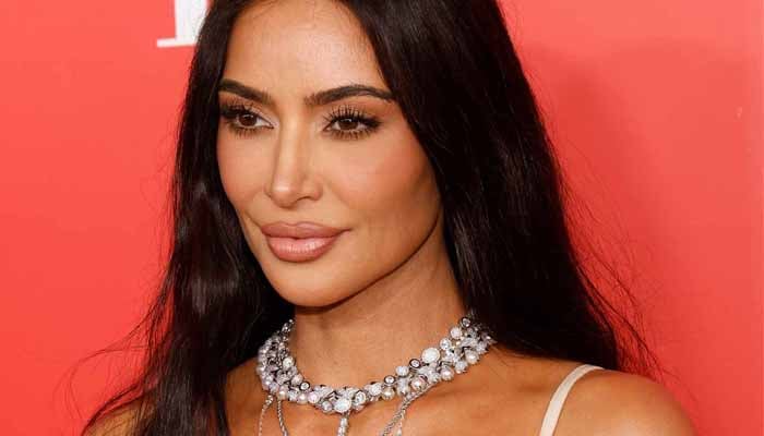 Kim Kardashian posted a series of photos to her Instagram that displayed the flowing gown