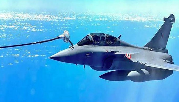 AF Rafale jets carry out exercises in Indian Ocean region. — Twitter/@Indian Air Force