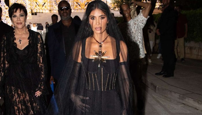 Kim Kardashian nails goth look for Dolce and Gabbanas Alta Moda fashion show in Puglia, Italy