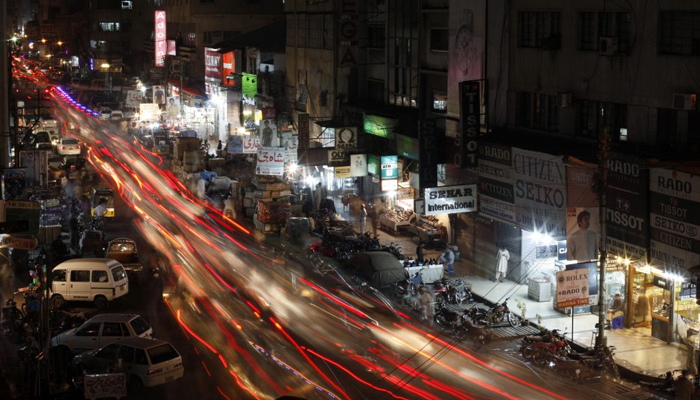 A Reuters file photo of Karachis night view.