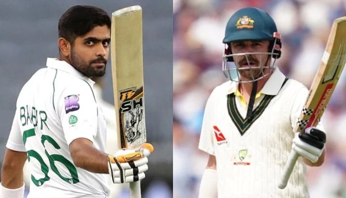Pakistan captain Babar Azam (left) and Australian Test batsman Travis Head. - AFP/File