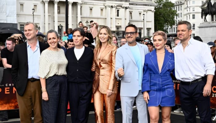 Oppenheimer cast shines at London photocall, creating buzz for upcoming film