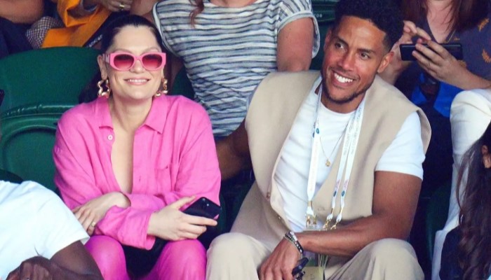 Celebrity couple Jessie J and Chanan Colman steal the show at Wimbledon
