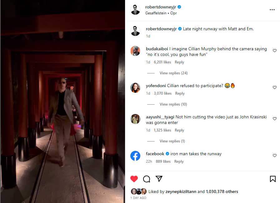 Iron Man takes the runway