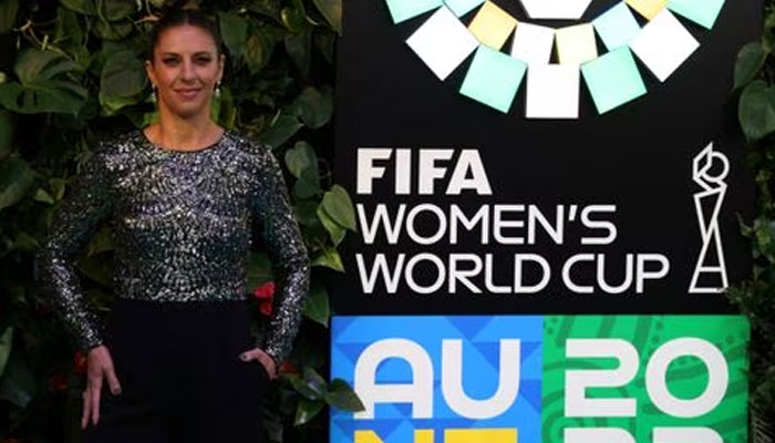 Soccer Football - 2023 Womens World Cup draw - Aotea Centre, Auckland, New Zealand - October 22, 2022, Carli Lloyd of the U.S. ahead of the Womens World Cup draw.—Reuters