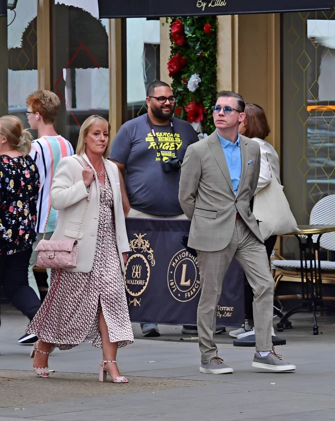 Lee Evans stunned fans by making a rare public appearance with his wife Heather Nudds