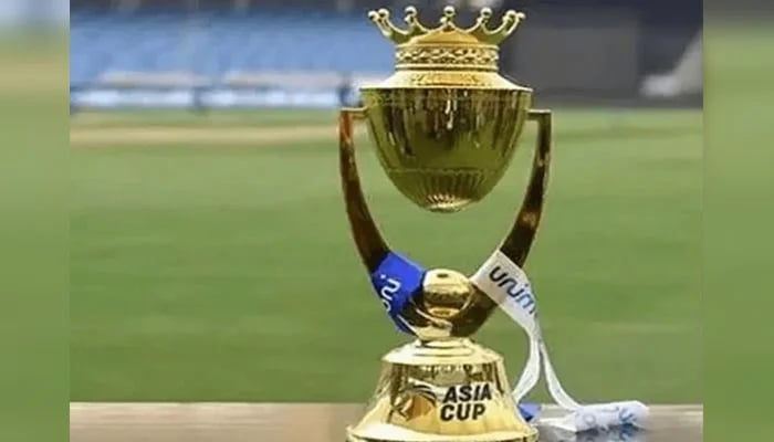 A representational image of the Asia Cup trophy. — AFP/File
