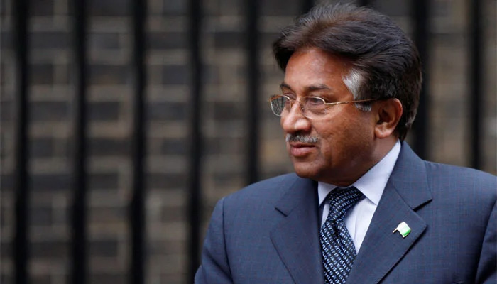 Pakistans former president and chief of army staff Pervez Musharraf in Downing Street in London. — Reuters/File