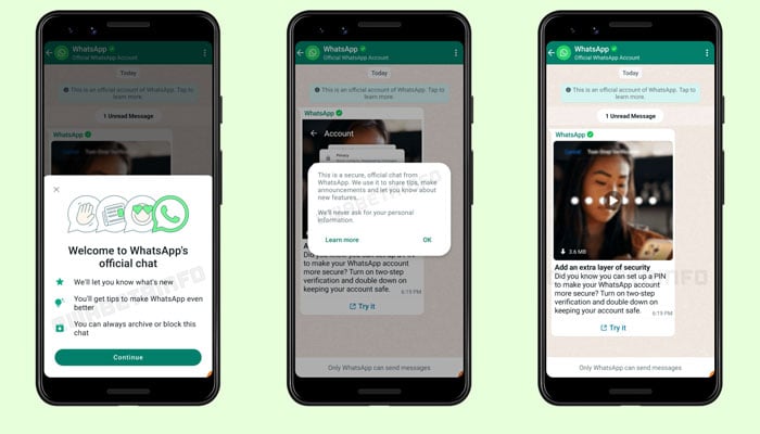 The picture shows WhatsApps new update. — WaBetaInfo