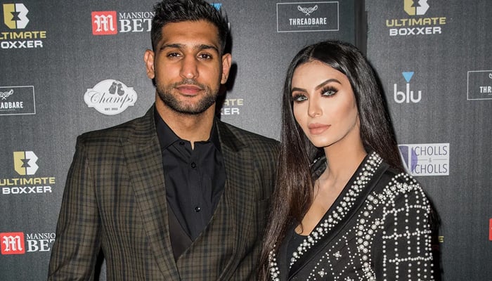 British-Pakistani boxer Amir Khan (left) with his wife Faryal Makhdoom. — Fox News