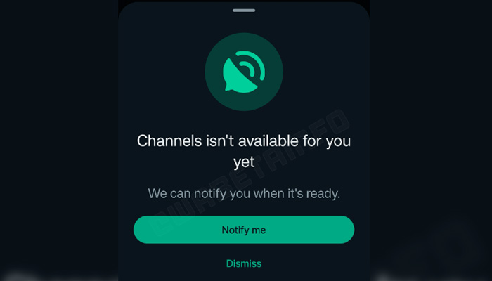 WhatsApp avisará a los usuarios «cuando los canales estén disponibles»