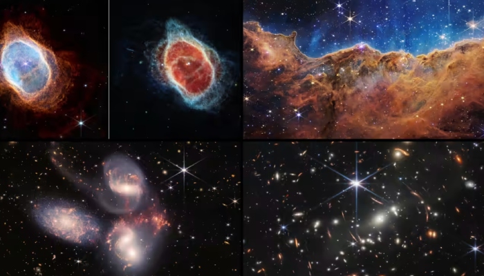 A compilation of some of the first images taken by the James Webb Space Telescope — AFP/Files