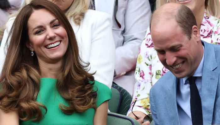 Prince William keeps an eye on his star-struck wife Kate Middleton