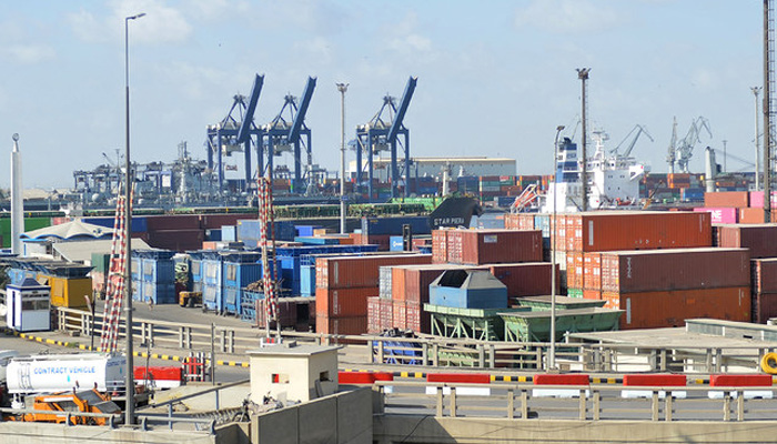 This picture taken on January 11, 2023, shows a general view of seaport in Karachi, Pakistan. — AFP/File