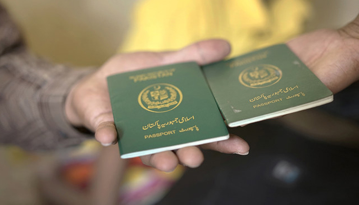 Photograph of Pakistani passports made on November 3, 2018. — AFP
