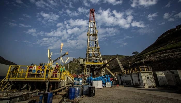 An undated picture of an oil extraction site. — MOL Pakistan website