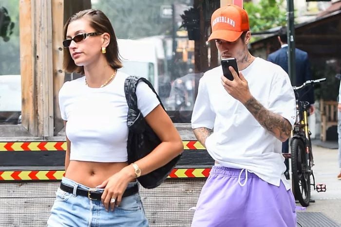 Hailey and Justin Biebers stylish outing in New York City shows their fashionable bond as a couple