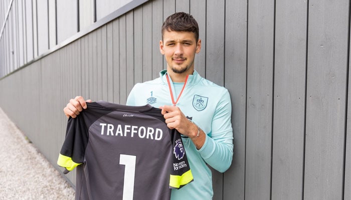 Burnley secures Manchester Citys James Trafford in record £19m deal. - Twitter@Jamestrafford6