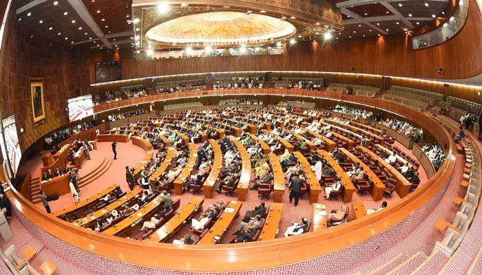 National Assembly session underway on April 10, 2023. — Facebook/NationalAssemblyOfPakistan