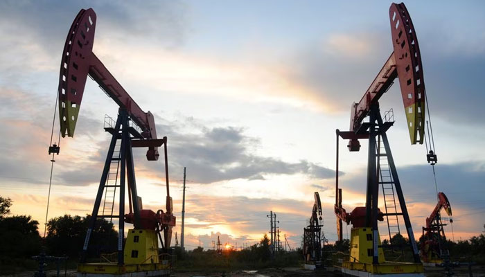 Pumpjacks are seen during sunset at the Daqing oil field in Heilongjiang province, China August 22, 2019. — Reuters
