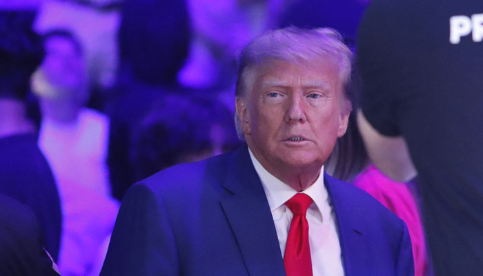 Former US President Donald Trump attends UFC 290 at T-Mobile Arena on July 08, 2023, in Las Vegas, Nevada. — AFP/File