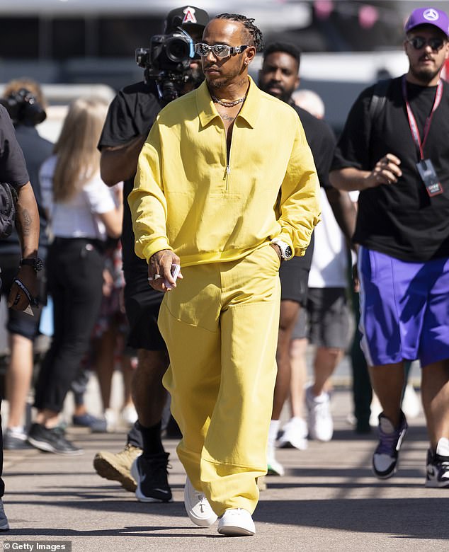 Lewis Hamilton stuns in bright yellow co-ord ahead of Hungarian Grand Prix