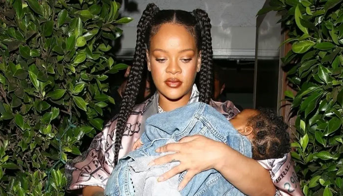 Rihanna dresses like 100 bucks as she steps out for dinner with son RZA