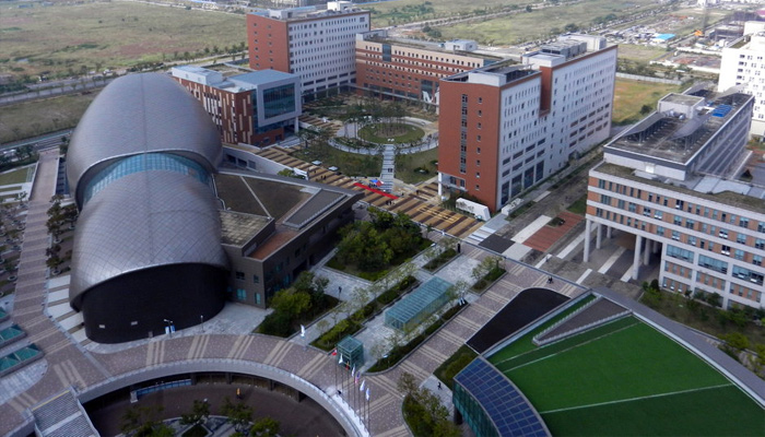 An aerial view of The Ghent University Global Campus Korea. — Ghent University official website