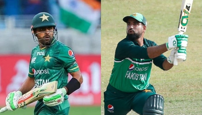 A collage of Pakistan skipper Babar Azam (left) and Tayyab Tahir (right). — AFP/PCB/File